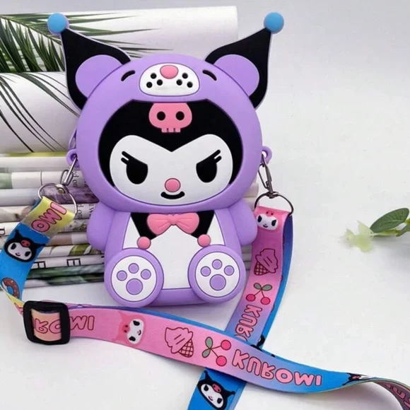 •Sweet But Savage• Kuromi Silicone Crossbody Bag - Picture 4 of 7